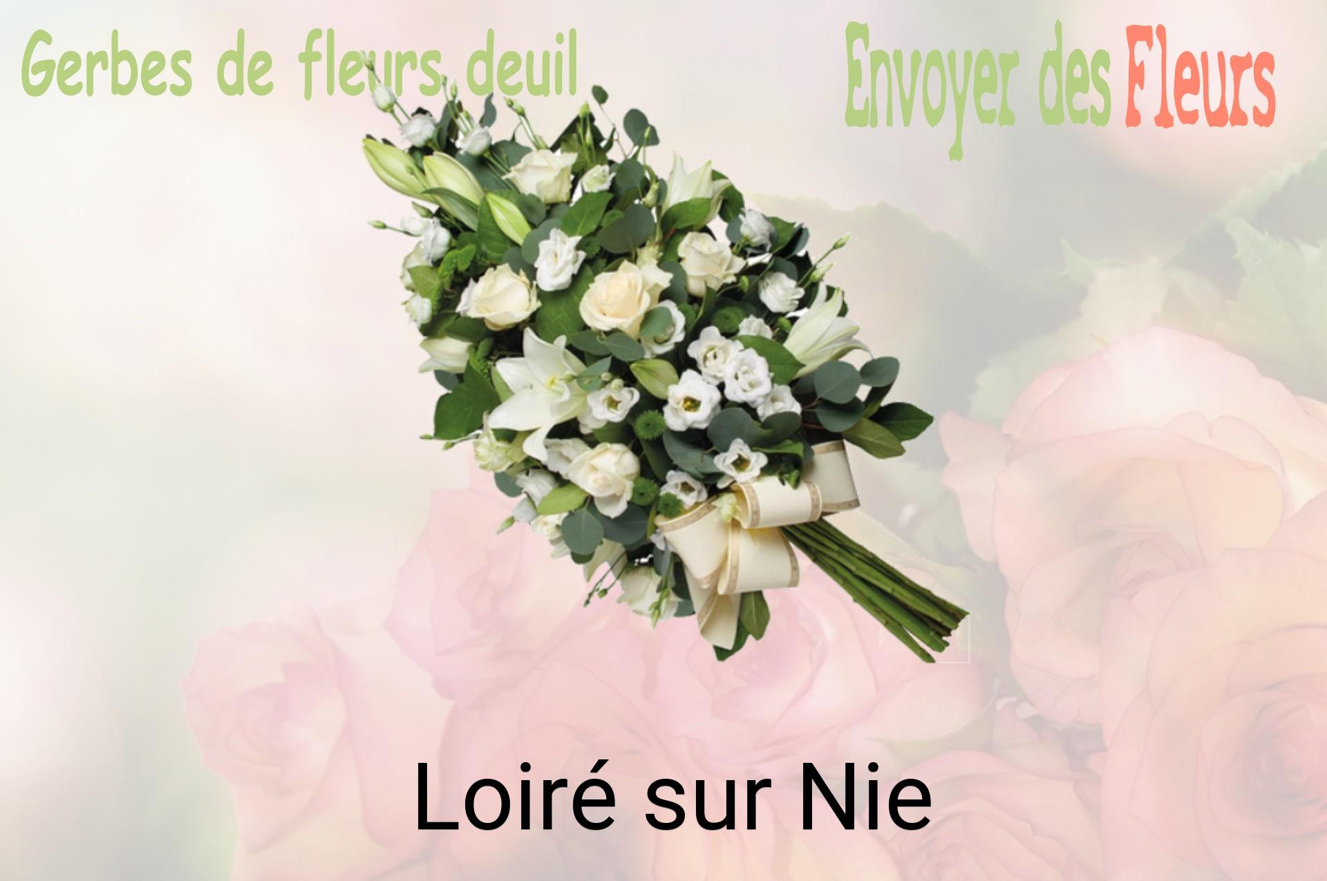 Gerbe de fleurs de deuil livrée à Loiré-sur-Nie